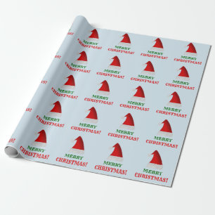 Rood kerstkerstPet + "MERRY CHRISTMAS!" Cadeaupapier