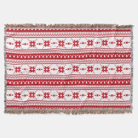 Rood kerstkeuken Geïnspireerd patroon Deken (Voorkant)
