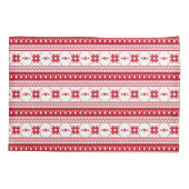 Rood kerstkeuken Geïnspireerd patroon Kussensloop (Achterkant)