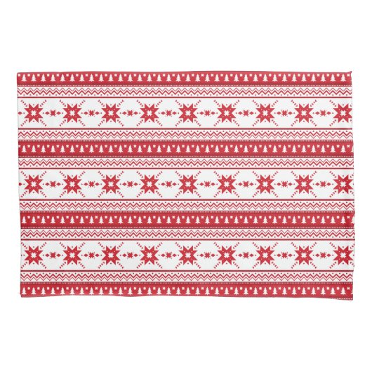 Rood kerstkeuken Geïnspireerd patroon Kussensloop (Voorkant)