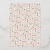 Rood kerstkoekje Decoratieve Partij Uitnodiging (Achterkant)