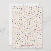 Rood kerstkoekje Decoratieve Partij Uitnodiging (Achterkant)