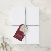 Rood kerstkoekje Decoratieve Partij voor Label Cadeaulabel (Met Touw)