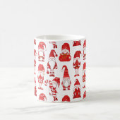 Rood Kerstman Kabouter Karakter Patroon Koffiemok (Center)