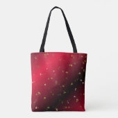 rood, kerstmis, cheques, kerstmis, glanzend, sierb tote bag (Achterkant)