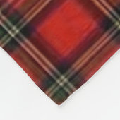 Rood Kerstmis Plaid Patroon Fleece Deken (Hoek)