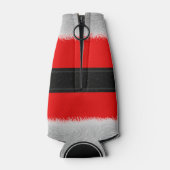 Rood kerstpak Mrs Claus Kerstfles Koeler (Achterkant)