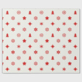 Rood kerstpapier cadeaupapier (Vlak)