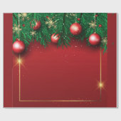 Rood kerstpapier cadeaupapier (Vlak)