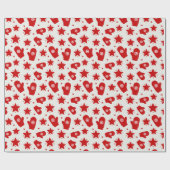 Rood kerstpapier cadeaupapier (Vlak)