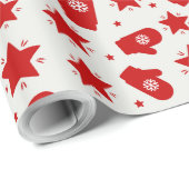 Rood kerstpapier cadeaupapier (Rol Hoek)