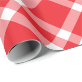 Rood kerstpapier met gebarentjes voor Gingham Patt Cadeaupapier (Rol Hoek)