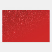 Rood kerstpapier voor glitter inpakpapier vel (Voorkant)