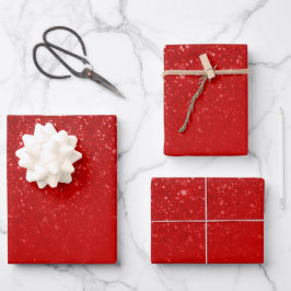Rood kerstpapier voor glitter inpakpapier vel