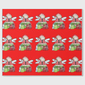 Rood kerstpapier voor kerstkerstkerstinkerverpakki cadeaupapier (Vlak)