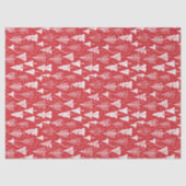 Rood kerstpatroon#6 ID1009 Tissuepapier (Voorkant)