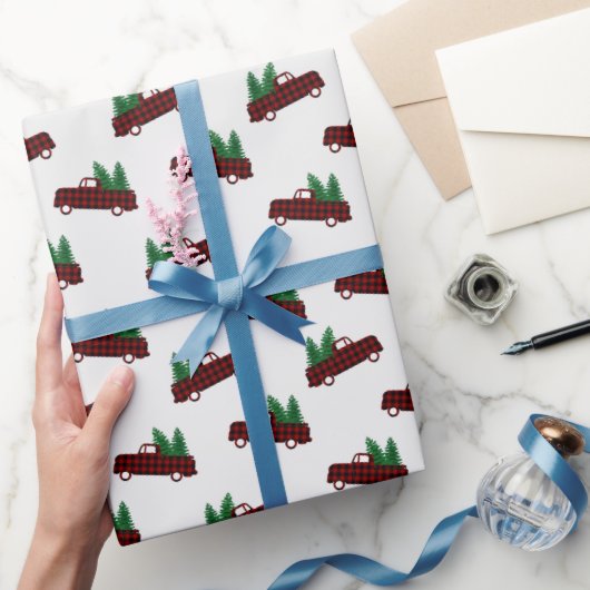 Rood kerstpatroon cadeaupapier (Geschenken)