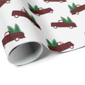 Rood kerstpatroon cadeaupapier (Rol Hoek)