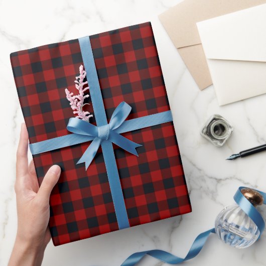 Rood kerstpatroon cadeaupapier (Geschenken)