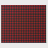 Rood kerstpatroon cadeaupapier (Vlak)