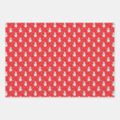 🎄Rood kerstpatroon Inpakpapier Vel (Voorkant 3)