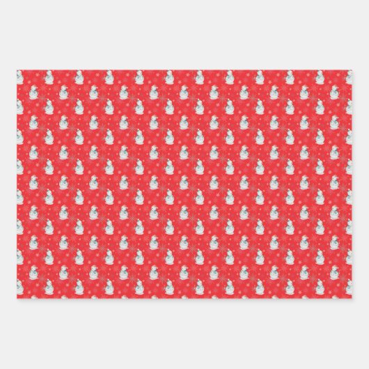🎄Rood kerstpatroon Inpakpapier Vel (Voorkant 3)