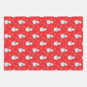 🎄Rood kerstpatroon Inpakpapier Vel (Voorkant 2)