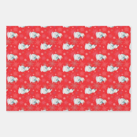 🎄Rood kerstpatroon Inpakpapier Vel (Voorkant 2)