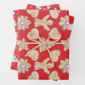 🎄Rood kerstpatroon Inpakpapier Vel (In situ)