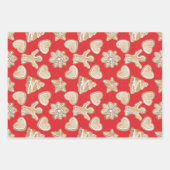 🎄Rood kerstpatroon Inpakpapier Vel (Voorkant)