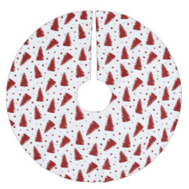 Rood kerstpatroon kerstboom rok
