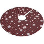 Rood kerstpatroon kerstboom rok (Gekanteld)