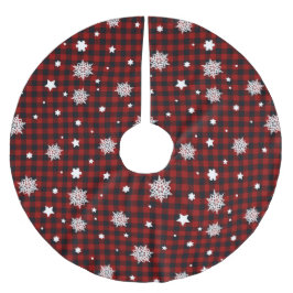 Rood kerstpatroon kerstboom rok