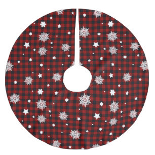 Rood kerstpatroon kerstboom rok