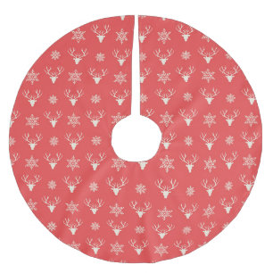Rood kerstpatroon kerstboom rok