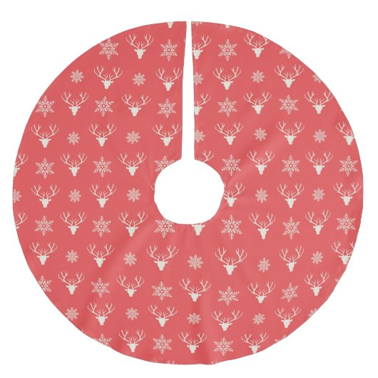 Rood kerstpatroon kerstboom rok (Voorkant)