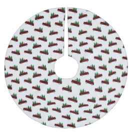 Rood kerstpatroon kerstboom rok