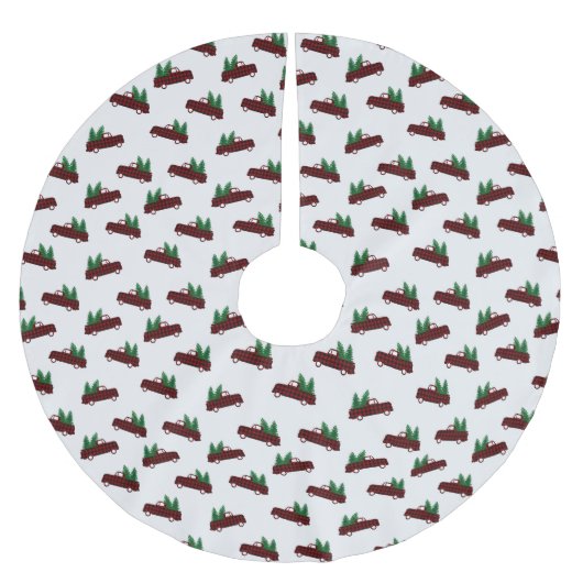 Rood kerstpatroon kerstboom rok (Voorkant)