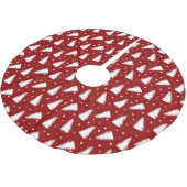 Rood kerstpatroon kerstboom rok (Gekanteld)