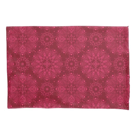 Rood kerstpatroon kussensloop (Voorkant)