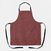 Rood kerstpatroon schort (Voorkant)