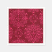 Rood kerstpatroon. servet (Voorkant)