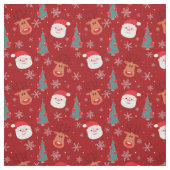 Rood kerstpatroon stof (Swatch)
