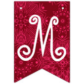 Rood kerstpatroon vlaggetjes (Eerste vlag)