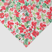 Rood kerstpatroon waterverf tissuepapier (Detail)