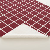 Rood kerstraster sherpa deken (3/4)