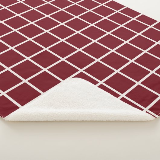 Rood kerstraster sherpa deken