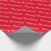 Rood kerstscript, smeulpapier cadeaupapier (Hoek)