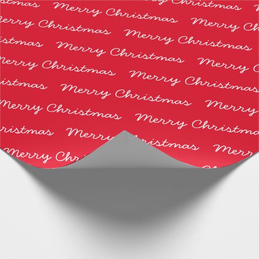 Rood kerstscript, smeulpapier cadeaupapier (Hoek)