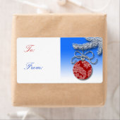 Rood kerstsiercadeauLabels Etiket (Insitu)